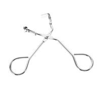 TOGEVAL Portable Stainless Steel Eyelash Curler with Ergonomic Design Mini Lash Curling Tool for Women Durable Non Pinch Eye Curler for Natural and Fake Eyelashes Silver