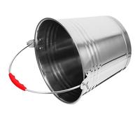 TOGEVAL Portable Stainless Steel Water Storage Bucket 6l with Handle, round Multipurpose Milk Barrel for Kitchen and Household Use, Sturdy Water Container for Camping and Cleaning