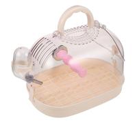 TOGEVAL Portable Transparent Small Bird Carrier Cage with Secure Lock Lightweight Travel Cage for Parakeets Parrots Cockatiels Outdoor Trips and Vet Visits