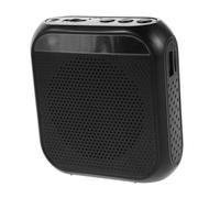 TOGEVAL Portable Voice Amplifier for Teachers with Clip Microphone, Mini Rechargeable Speech Amplifier Speaker System for Classroom and Training, Black Recording Version