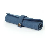 TOGEVAL Portable Watch Strap Storage Pouch Canvas Bag for Smartwatches and Pens Compressible Travel Organizer with Comfortable Handle Blue Case for Daily Use and Giving