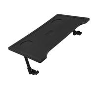 TOGEVAL Portable Wheelchair Dining Table with Cup Holder Lightweight Abs Plastic Tray for Seniors Mobility Scooter Use Lap Desk Storage