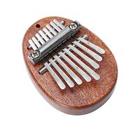 TOGEVAL Portable Wooden Kalimba Thumb Piano with 8 Stainless Steel Keys, Lightweight and Easy to Carry Mini Finger Piano for Beginners and Boys and Girls, Simple Musical Instrument