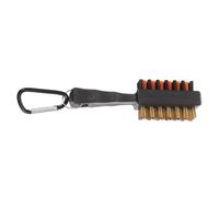 TOGEVAL Practical Golf Club Brush Dual-sided Bristles Carabiner Hook Lightweight Portable Club Washer Efficient Cleaning Accessories