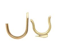 TOGEVAL Premium Copper Trumpet Finger Hooks for B Flat Trumpet Front and Back Thumb Hooks and Easy to Install Replacement Parts for Instrument Accessories
