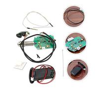 TOGEVAL Prewired Folk Guitar Pickup with Volume and Battery Box Plastic Acoustic Guitar Accessory Replacement Part for Ukulele Easy Plug and Play Installation