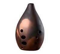 TOGEVAL Professional 10-hole Ceramic Xun Instrument G Key Chinese Ancient Ocarina for Beginners and Performers - Purple Clay Material, Traditional Folk Wind Music Instrument, Random Style