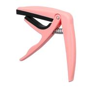TOGEVAL Professional Ukulele Capo for Beginners and Experienced Players Zinc Alloy Construction Spring Loaded Clamp Easy String Pink for Acoustic Ukulele Tuning and Practice