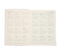 TOGEVAL PU Leather Appointment Planner Daily Academic Schedule Notebook with English Calendar for Teachers and Students Elegant Organizer for Business and Study Large Writing Space Agenda