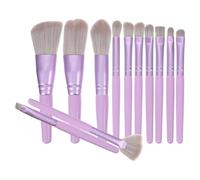 TOGEVAL Purple Makeup Brush for Women Travel Cosmetic Brushes with Soft Bristles Portable Stylish Design Suitable for All Skin Types No Shedding Eyeshadow Face Application Tools