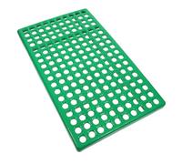 TOGEVAL Rabbit Cage Mat Plastic Leaky Board Pad for Rabbit Feet with Round Lightweight Portable Pet Cage Bottom Net Mat Odor Reducing Isolation Tray Green