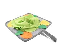 TOGEVAL Rabbit Snuffle Mat for Slow Feeding and Anxiety Relief Machine Washable Pet Foraging Pad with Natural Hunt Simulation Portable Green Snuffle Pad for Rabbits to Prevent Obesity and