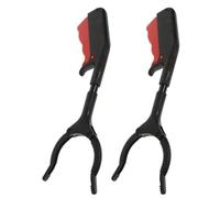 TOGEVAL Reacher Grabber 2pcs Featuring Precision Teeth Design and Iron-Plastic Construction, Short Trash Grabber Tool for Disabled and Elderly, Suitable for Outdoor Use