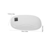 TOGEVAL Rechargeable Mini USB Hand Warmer with Digital Display Portable Magnetic Electric Heater and Power Bank for Outdoor Indoor Use Compact Lightweight Design for Precise Temperature