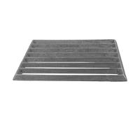 TOGEVAL Rectangular Cast Iron Fire Grate High Heat Bbq Grill for Fire Pits Even Heating Cast Iron Campfire Cooking Grate for Slow Roasting and Fast Searing Easy-clean