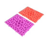 TOGEVAL Reflexology Foot Massage Mat Thickened Large Acupressure Pad for Foot Care and Circulation Improvement Comfortable Material Red and Purple Relief Pads for Adults and Elderly