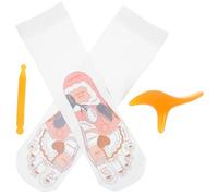 TOGEVAL Reflexology Foot Socks with Acupressure Pen and Pressure Point Chart Cotton Massage Socks for Enhanced Circulation and Foot Relief Suitable for Men and Women