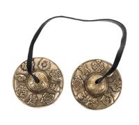 TOGEVAL Relaxation Tingsha Bells Nepal Bell Ringing Meditation Chimes Brass Meditation Musical Instruments for Tai Chi