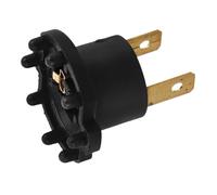 TOGEVAL Replacement H7 Headlight Bulb Holder Socket with Copper Pins, Dual Hole Lamp Base Connector for Compatible Car Headlights, Automotive Light Bulb Socket Accessory