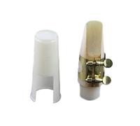 TOGEVAL Replacement Resin Alto Saxophone Mouthpiece in White with Increased Vibration Feature, Sturdy Musical Instrument Accessory for Professional Performance