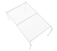 TOGEVAL Reptile Iron Storage Platform Stand Mesh Hollow-out Metal Rack Small Size White for Bearded Dragon and Small Animals Terrarium Lounge Bed