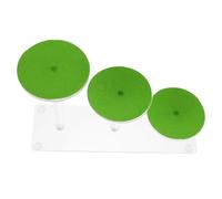 TOGEVAL Reptile Terrarium Basking Platform Multi-Level Climbing Ramp with Round Three-Tier Steps for Gecko Turtle Tortoise Habitat Aquarium Accessories