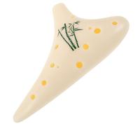 TOGEVAL Resin Alto C Ocarina Flute with Protective Bag Wind Instrument for Beginners and Adults Professional Chinese Ancient Musical Instrument