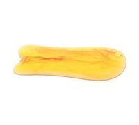TOGEVAL Resin Gua Sha Massage Tool for Face and Body, Amber Fish-shaped Facial Scraper Board for Acupressure and Meridian Therapy, Facial Sculpting and Neck Muscle Massage Aid