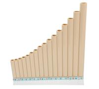 TOGEVAL Resin Pan Flute 16 Pan Flutes Learning Instrument for Boys and Girls Easy to Play and Carry