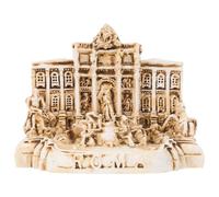 TOGEVAL Resin Trevi Fountain Church Statue Model, Miniature Roman Architecture Sculpture Decoration, Travel Souvenir Ornament for Home and Office Display