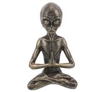 TOGEVAL Resin Yoga Statue Figurine Unique Design for Home and Garden Decoration Synthetic Material Tabletop Ornament Fun Artistic Sculpture for Bookshelf and Living Display