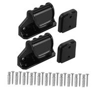 TOGEVAL Retractable Gate Replacement Parts Kit Black with Latches Brackets Screws Tool Quick Installation Hardware Set for Indoor Safety Stairs and Doorways