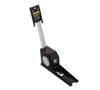 TOGEVAL Retractable Metal Height Measuring Tape Meters Wall Mounted Growth Ruler for Adults Abs PVC Material Accurate Measurement Tool for Home School Clinic Use Black