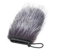 TOGEVAL Reusable Microphone Wind Muff with Faux Fur and Rubber Ring Outdoor Wind Cover for Microphone Windscreens Prevent Saliva Suitable for Recording and Broadcasting