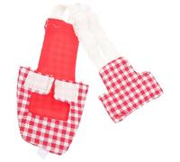 TOGEVAL Reusable Red Cotton Fabric Bird Diaper for Cockatiels and Pigeons, Washable Parakeet Flight Suit Nappy Suitable for Pet Birds, Comfortable and Sturdy Parrot Diapers for Everyday
