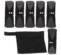 TOGEVAL Reusable Washable Sanitary Pads for Women with Supple and Strong Absorption Comfortable Skin Touch Menstrual Mats for Outdoor Use Includes Pads and Portable Storage Bag