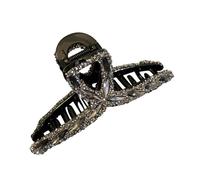 TOGEVAL Rhinestone Jaw Clip Hair Accessory for Women Smooth Acrylic Headdress with Sparkly Design Secure Hold for Thick Fine Hair Stylish Birthday Gift for Ladies