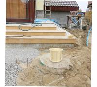 TOGEVAL Roman Column Mold with Vertical Stripes for Villas and Gardens Hollow Concrete Form for Walkways and Fences Easy to Use Plastic Cement Mould for European Style Decorative Pillars