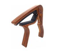 TOGEVAL Rosewood Folk Guitar Tuner Clamp Capo for Ukulele Violin Bass Aluminum Alloy Clamp for Accurate Even Pressure Tuning Easy Release and Repositioning Suitable for Beginners and