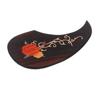 TOGEVAL Rosewood Guitar Pickguard Anti-scratch Plate with Double-sided Adhesive Impact Protection Wooden Guitar Protector Sticker Accessories