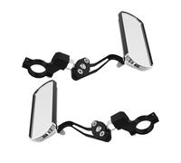 TOGEVAL Rotatable Aluminum Alloy Bike Mirror Lightweight Handlebar Rear View Mirrors with Wide Angle Reflective Surface for Mountain Road Ebike Safety Cycling