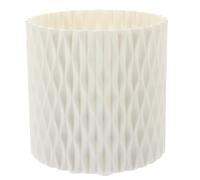 TOGEVAL Rotating Makeup Brush Holder with Large Capacity Desktop Pen Organizer and Makeup Tool Storage Stable Flat Bottom Cosmetic Brush Container for Tidy Vanity and Office Desk