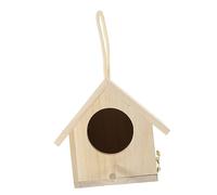 TOGEVAL Rustic Wooden Bird Nest Garden Ornament Nest Decoration Home Adornment for Garden Random Color
