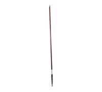 TOGEVAL Sandalwood Half Violin Bow with Ebony Frog and Parisian Eyes Design Round Practice Bow for Beginners and Advanced Students Suitable for Music Training and Personal Use