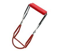 TOGEVAL Scald Canning Jar Tong with Ergonomic Handle Heat Resistant Hot Plate Gripper and Bowl Lifter for Safe Kitchen Use Stable and Comfortable Food Jar Lifting Tool Red