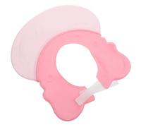 TOGEVAL Shampoo Cap for Boy Girl Shower Shampoo Hat Ear Protector Adjustable Bathing Shower Cap for Hair Washing Pink