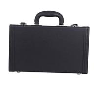 TOGEVAL Shockproof and with Four for Bottom Elegant Nails Simple Appearance Clarinet Box Replacement with Comfortable Hand Grip Strong Lock Carrying and Storage