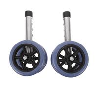TOGEVAL Silent Swivel Walker Caster Wheels Replacement Parts for Seniors Height Adjustable Anti-Slip Mobility Rollers Easy Install Accessories for Walkers
