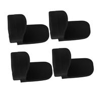 TOGEVAL Silicone Clarinet Thumb Rest Pads Finger Cushion Supports 4pcs Black Relieve Sore Thumbs for Clarinet Playing Comfort Suitable for Standing or Walking Performance