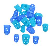 TOGEVAL Silicone Finger Protectors 20pcs Easy to Install and Remove Soft Thumb Picks Cover with Multifunctional Design for Guitar and Guzheng Suitable for Kids and Adults Playing